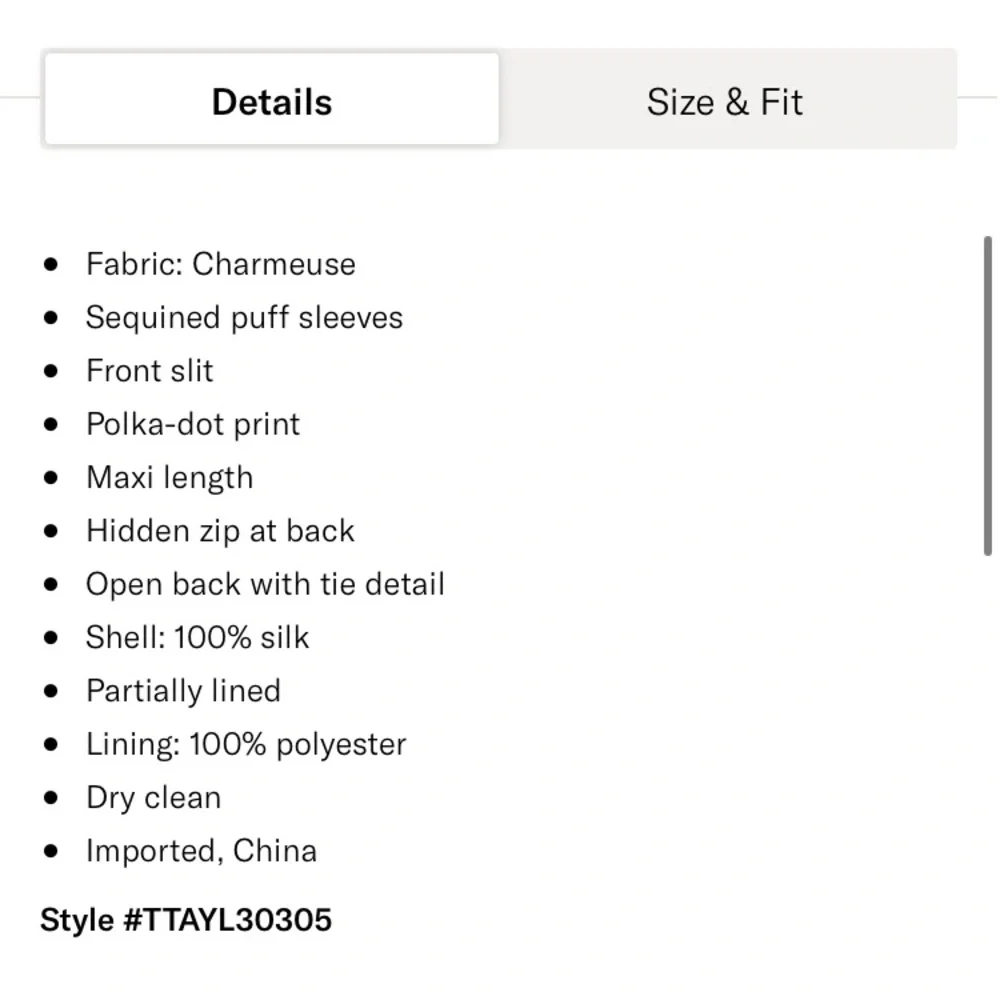 NWT TANYA TAYLOR Cassandra‎ Dress, Black Polka Dot - Picture 7 of 10